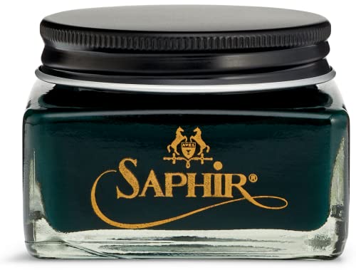 Image of Saphir Medaille d'Or Pommadier Cream 75ml - Natural Cream Leather Shoe Polish, Leather Conditioner for Boots, Handbags