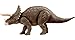 Mattel Jurassic World Dinosaur Toy, Habitat Defender Triceratops Action Figure Made from 60 Per Cent ISCC Certified Plastic