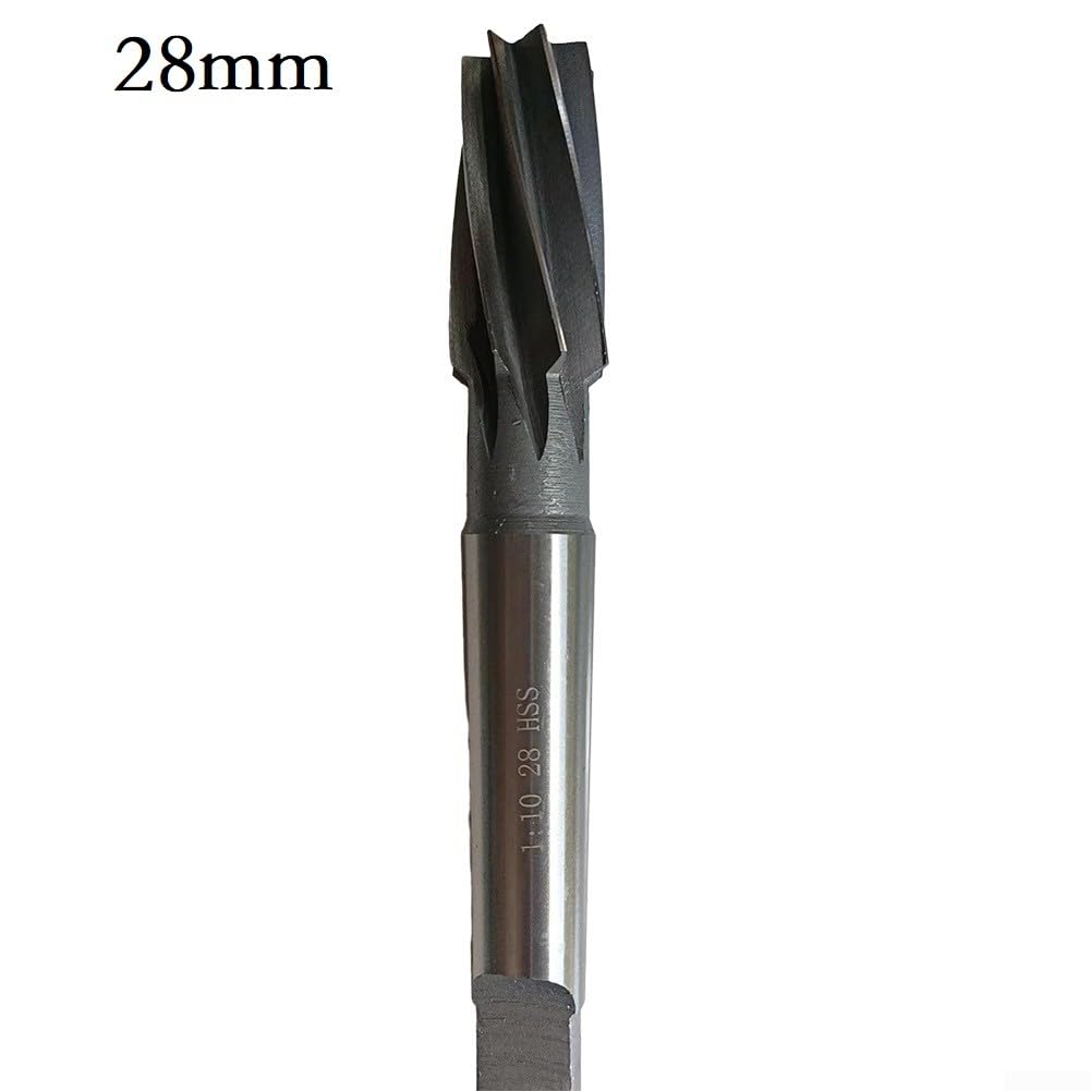 1 Stück 1:10 Morsekegelreibahle Konische Spannspirale Reibahle HSS 22/24/26/28/30 mm (28 mm)