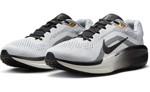 Nike Winflo 11 SE Men's Road Running Shoes (HQ7975-100, White/Metallic Gold/Light Smoke Grey/Black)2