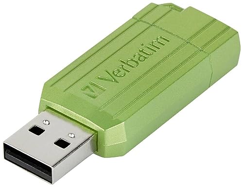 Verbatim Clé USB Pinstripe 64Go I USB 2.0 I Memory Stick USB I pour Laptop Ordinateur Portable ultrabook TV autoradio I Stick USB 2.0 I Clé USB avec mécanisme Poussoir I Vert Eucalyptus