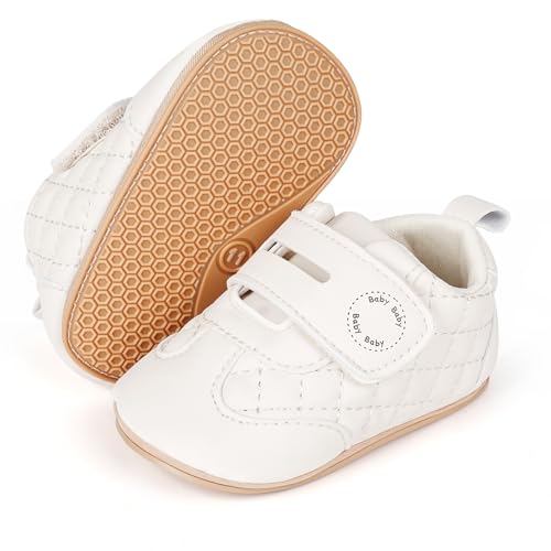 KARUNEL Baby Wide Toe Box Barefoot Shoes Boys Girls Infant First Walking Shoes Lightweight Non-Slip...