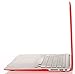 MOSISO Compatible with MacBook Air 13 inch Case (Models: A1369 & A1466, Older Version 2010-2017 Release), Protective Plastic Hard Shell Case & Keyboard Cover & Screen Protector, Red