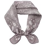 Shurhome Stylish Party Bandanas Handkerchief Versatiles Pocket Vintage Square Headscarf for Sports and Casual Wear Youth Fashion Neck Scarf