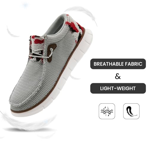 Image of EGMPDA Mens Slip on Loafers Boat Shoes Non Slip Walking Sports Shoes Driving Shoes Casual Office Shoes Gym Lightweight Comfortable Shoes