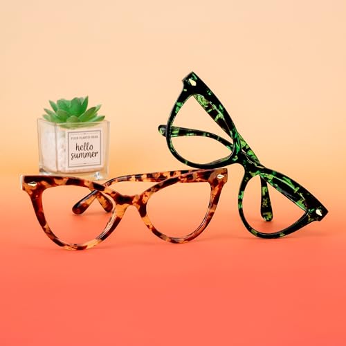 Image of VOOGLAM Cat Eye Blue Light Blocking Glasses for Women Anti UV Eyestrain Eyewear Maite OP02131