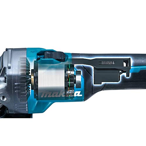 Amoladora angular Makita GAG01Z para cortar perfiles de hierro sin cables 3