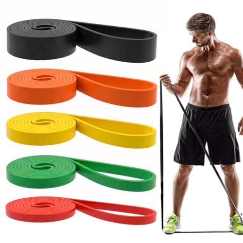 Image of Resistance Bands, Pull Up Assist Bands - Workout Bands, Eexercise Bands, Long Resistance Bands Set for Working Out, Fitness, Training, Physical Therapy for Men Women