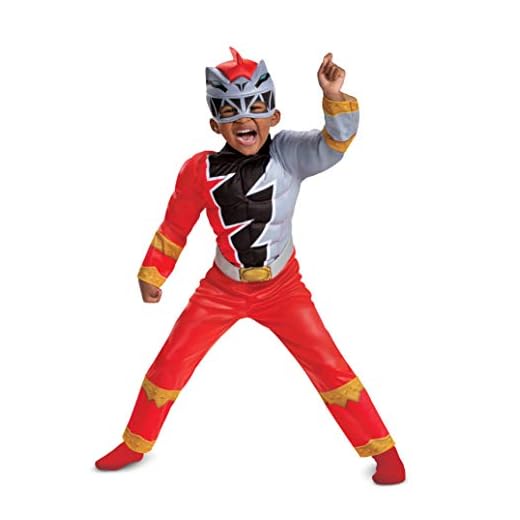 Toddler Red Muscle Power Rangers Costume