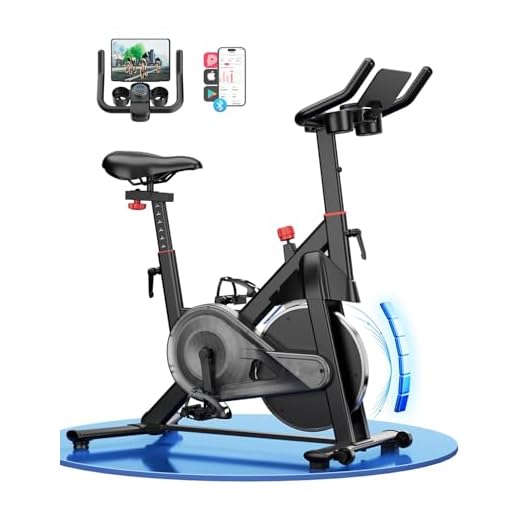 Copant Bicicleta Estacionaria con Resistencia Magnética Ajustable,Bicicleta Estática para Interior con Pantalla LCD y App,Capacidad de Carga de 136 kg