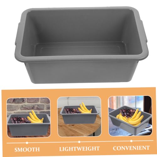 Contenedor multiusos rectangular de plástico con 3 unidades para ordenar tu hogar 4