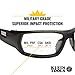 Klein Tools 60163 Safety Glasses, Professional PPE Protective Eyewear with Full Frame, Scratch Resistant and Anti-Fog, Clear Lens