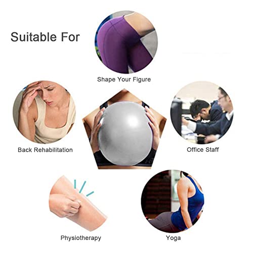 2-Pack-Pilates-Balls-Yoga-Balls-Barre-Balls-Mini-Exercise-Balls-9-Inch-Small-Bender-Balls-for-Pilates-Yoga-Core-Training-and-Physical-Therapy-Improves-Balance-Gray