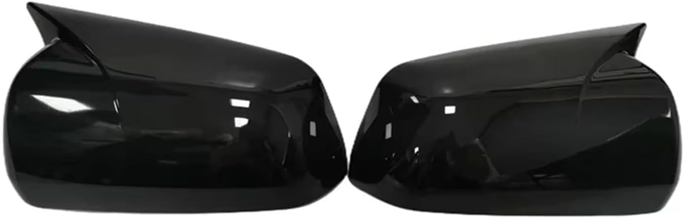 XJPGHA Wing Mirror Covers Caps for Mitsubishi Lancer X 10 EX EVO 2008-2012, Sturdy Durable Cover Housing Door Mirror Vehicle Accessory Rearview Side Covers,Black