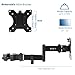 VIVO Steel Universal Full Motion Pole Mount Monitor Arm with Removable 75mm and 100mm VESA Plate, Fits 17 to 32 inch Screens, Black, MOUNT-POLE01A