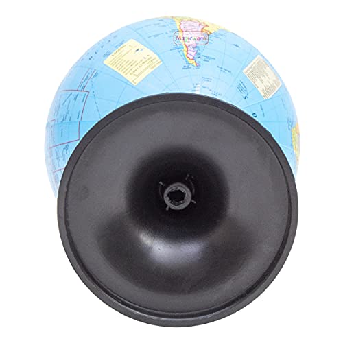 Image of Magicwand Paper & Plastic Political Educational ABS Plastic Laminated Rotating World Globe with Plastic Base【5 Inches with Plastic Base】