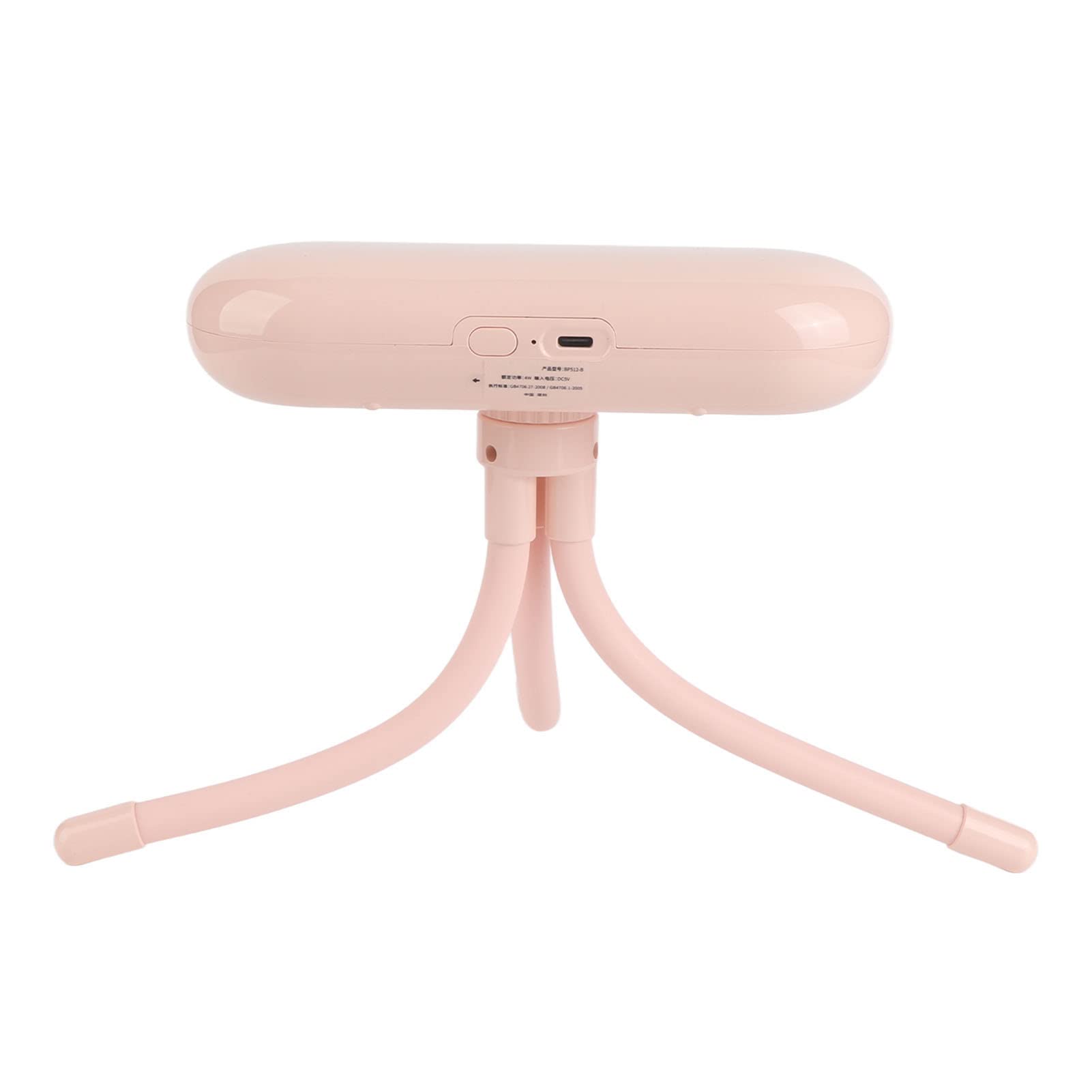 Mini ventilador de mano para cochecito, ventilador sin aspas recargable por USB con 4 niveles de velocidad, ventilador de refrigeración silencioso ajustable, soporte desmon