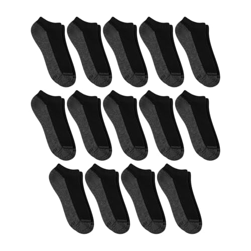 Image of Hanes Men's Socks, X-temp Cushioned Low Cut Socks, 12 & 14 Pair Packs