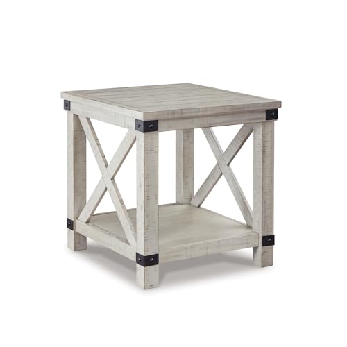 Signature Design by Ashley Carynhurst End Side Table, Farmhouse Whitewash - image 1