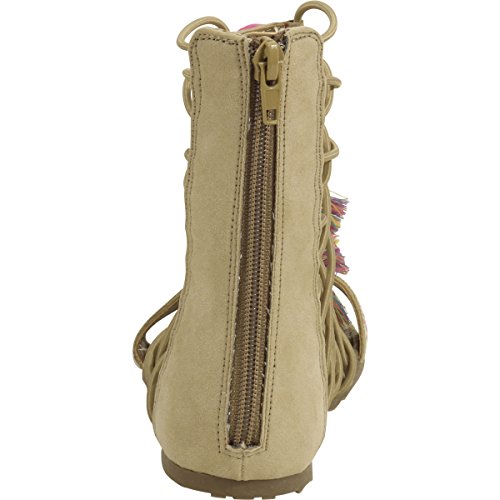 MIA Kids Big Girl's Jordy Natural Nova Suede Gladiator Sandals Shoes Sz:3