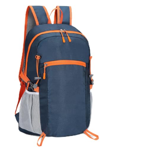 SUIKIHUM 30L Large Hiking Daypack, Foldable Outdoor Backpack, Dark Blue