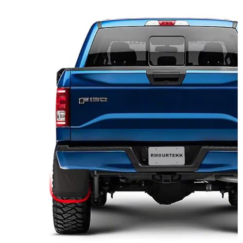 Image of RMOURTEKK Mud Flaps Compatible with Ford 2015 2016 2017 2018 2019 2020 F150 with OEM Fender Flares Custom Front and Rear Mud Guard Set (4pcs Set)