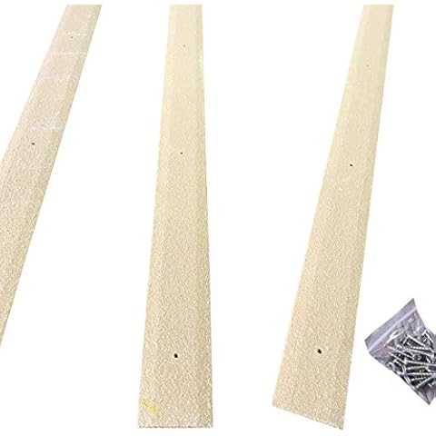 Non Slip Decking Strips - Pack of 5, 50mm x 1200mm Anti Slip Floor Decking Grip Stop Slipping GRP Composites Decking Strips (Beige) Cover