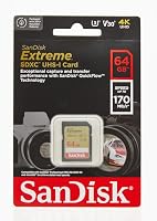SanDisk Extreme SDXC UHS-I Speicherkarte 64 GB (V30, 170 MB/s Übertragung, U3, 4K UHD Videos, SanDisk QuickFlow-Technologie, wasserdicht, stoßfest, temperaturbeständig) (Packung mit 2) – Ansicht 7