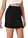 LYANER Women's High Waist Slim Fit Zipper Basic Short Bodycon Pencil Mini Skirt Solid Black Small