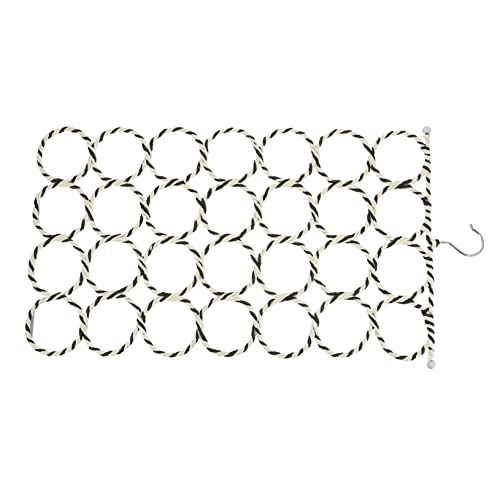 Luxshiny 1Pc Scarf Holder Creative Scarf Rack with Rings for Closet Organization Versatile Storage for Scarves Belts Ties and More Design