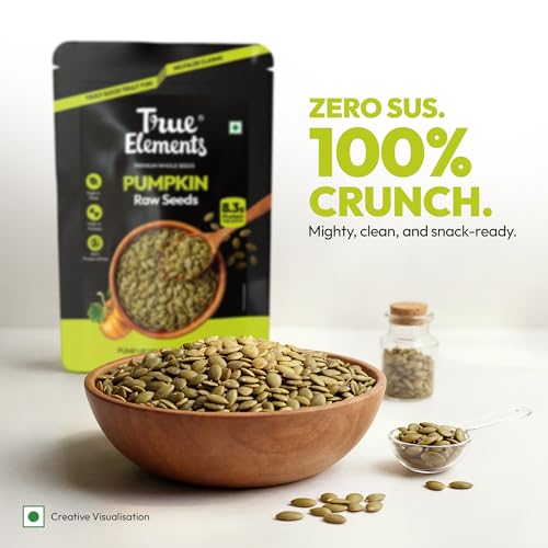 True Elements Pumpkin Seeds 250g - AAA Grade Seeds for Eating | Protein Rich Seeds | Healthy Diet Snacks | Rich in Protein