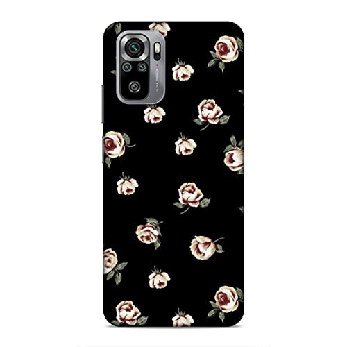 Image of Printed Mobile Back Hard Case Cover for Xiaomi Redmi Note 10 / Xiaomi Redmi Note 10S | Multi Roses, Black Background, A-2183