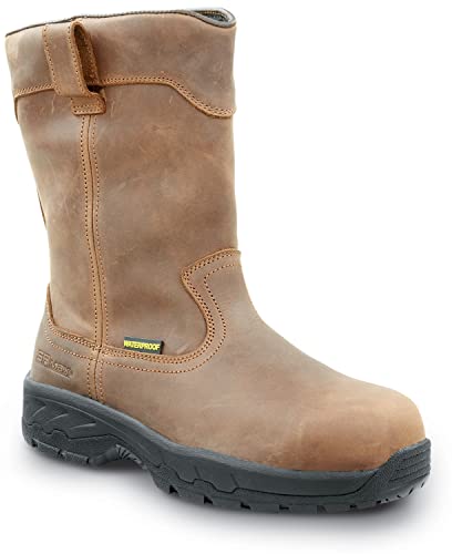 SR Max Beaumont, Men's, Dark Brown, Comp Toe, EH, Waterproof Wellington Work Boot2