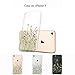 Unov Case Compatible with iPhone SE (2022) iPhone SE (2020) iPhone 8 iPhone 7 Case Clear with Design Embossed Floral Pattern TPU Soft Bumper Shock Absorption Slim Protective 4.7 Inch (Flower Bouquet)