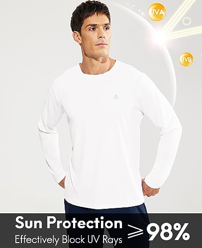 Haimont Men's Long Sleeve Athletic T-Shirts UPF 50+ Sun Protection Running Hiking Tee Shirts Polyester Quick Dry2