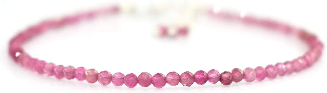 Gempires Handmade Gemstone Beaded Bracelets Lightweight Crystal Everyday Wear Jewelry Hypoallergenic 8 Inch Silver Plated Minimalist Women Bracelets - Image 3