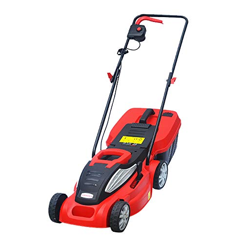Large Lawn Mower Electric, 1400W Powerful, Light Weight, Effortless And Quiet, Creating An Elegant Lawn,10Mpowercord