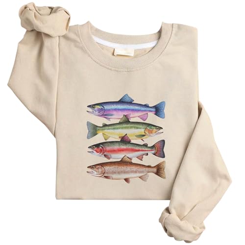River Fishes Trout Sweatshirt Trout Sweatshirt Unisex