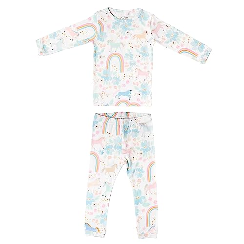Copper Pearl Two Piece Long Sleeve Toddler Pajamas PJ Sets for Boys and Girls - Adorable Pattern Pajamas, Breathable Fabric to Keep Cool While Sleeping, Sizes 12 Months to 5T - Whimsy