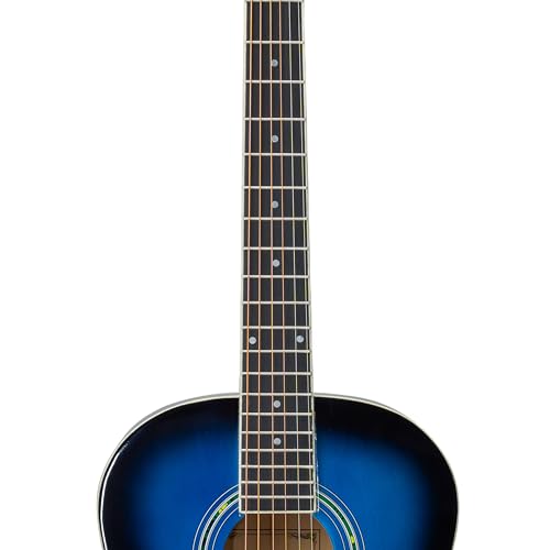 Image of Progressa Series Guitar: 36H Semi Acoustic Guitar - 36 Inches (Blue) | 6-String Natural Finish Wooden Guitar | Right Hand Semi Acoustic Guitar Kit for Beginners, Professional & Adults