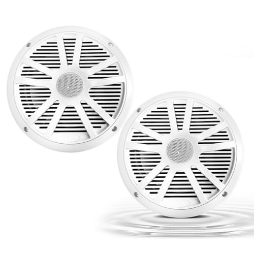 Altavoz marino de 6,5 pulgadas resistente al agua con imán de 75 mm color negro