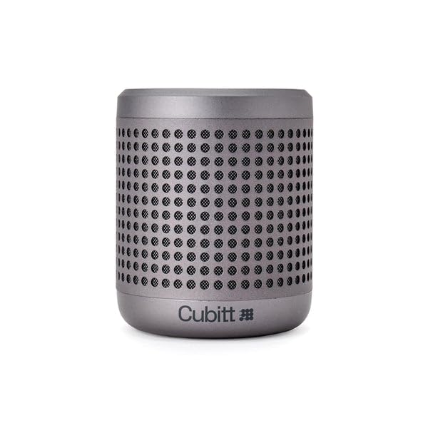 Cubitt Power Go Gen2 Portable Bluetooth Speaker – 16W Loud Sound, Waterproof IPX7, Bluetooth 5.3, Up to 9H Playtime, TWS Pairing, Quick USB-C Charging – Gun Metal