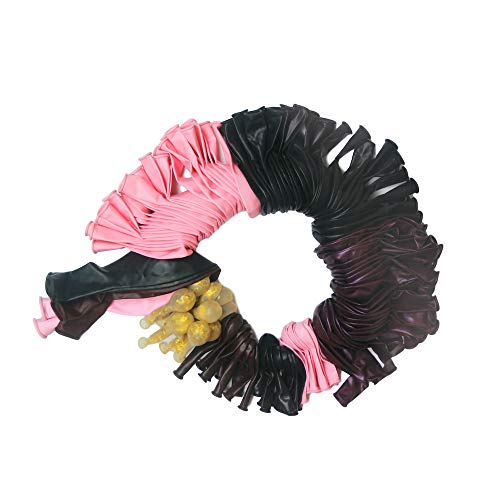 Black Balloons And Burgundy Balloons138Pcs , 18In/12In Balloon Arch & Garland Kit, Balloon Strip Tape For Graduation, Wedding, Birthday Décor #TOP1