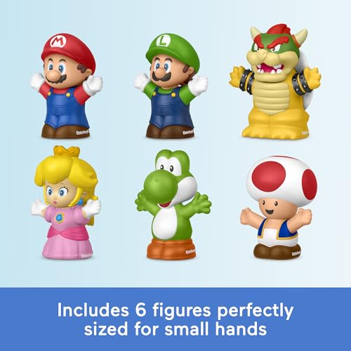 Fisher-Price Little People My Mario 6-Piece Character Figure Set - image 3