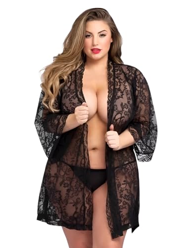 Image of Exotic Bra Panty Set with Matching Shrug | Stylish Bridal Wear |Women's Sexy Lingerie Set with Robe | Honeymoon & Bridal Special Nightwear | 1-Piece Nightdress | Transparent Nighty for Women