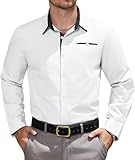 【FACILE A ENTREENIR】Cette chemise homme manches longues est facile à entretenir et parfaite pour l'homme actif qui recherche la praticité et le style sans effort.