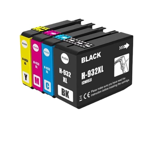 Cartouches HP932XL HP933XL compatibles pour imprimantes Officejet 6600 6700 7610