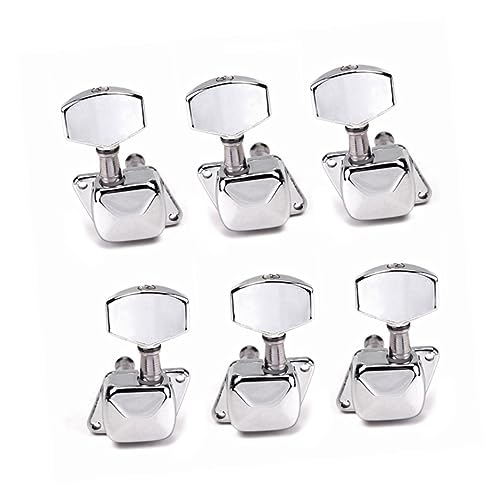BESTonZON Banjo Machine Head Tuning Pegs 6pcs 3l3r Semiclosed Guitar Tuning Keys