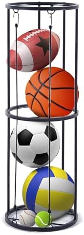 VEVOR Sports Equipment Garage Organizer Rolling Ball Storage Cart on ...