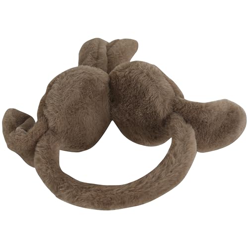 Image of FabSeasons Soft & Warm Winter Ear Muffs | Plush Faux Fur Ear Warmers for Cold Weather | Lightweight & Cozy Ear Protection